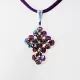 Small Cross - Theophanie-Purple Suedine - 2